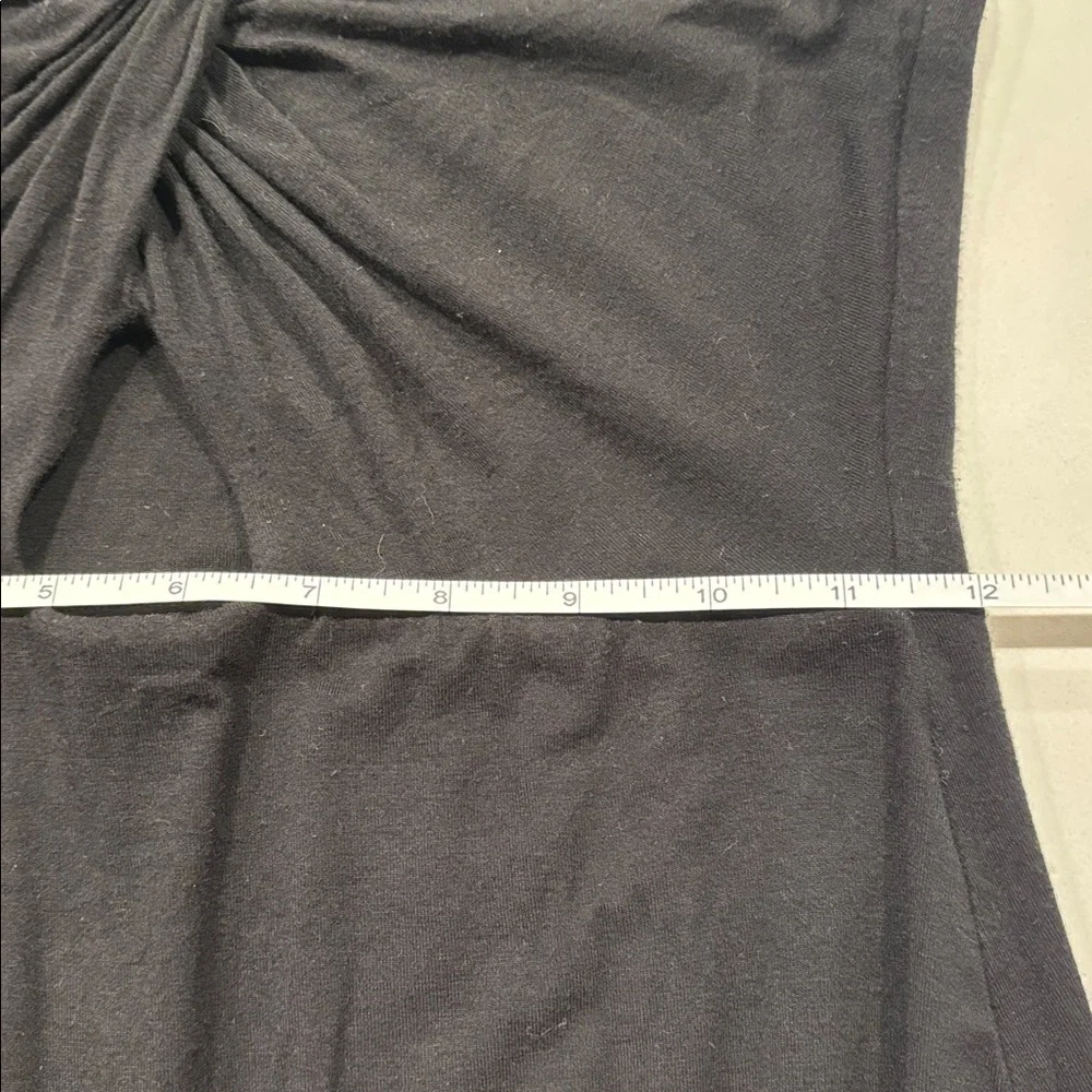 🌸 Bailey/44 Women's Small Black Fit Flare Knot Midi Dress Sleeveless